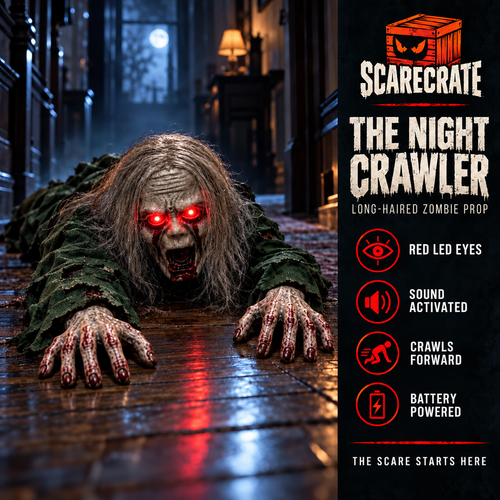 ScareCrate™ Crawling Zombie Halloween Prop